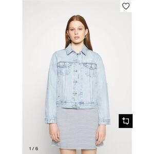 Levi's®
ORIGINAL TRUCKER - Denim jacket - indigo destructed Small